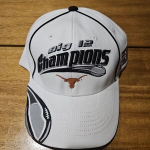 White Big 12 Champions Cap Longhorns